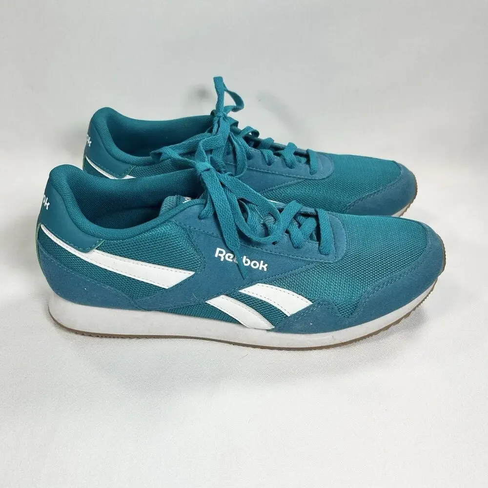 Reebok Classic Sneakers Women's Size 9 Teal Blue & White *Read*